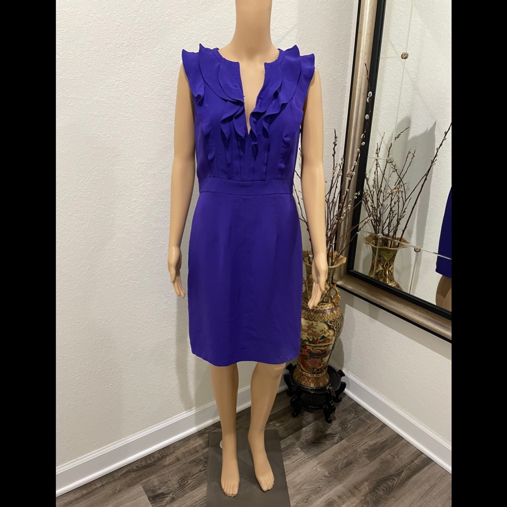 Tory Burch Purple Ruffle Dress - Picture 2 of 6